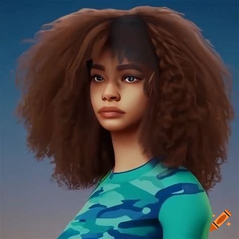 Portrait Of A Serious Young African American Woman On Craiyon