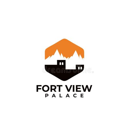 Mountain View Hotel Logo Design Stock Vector Illustration Of Mount