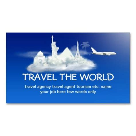 Travel Business Card Agency Business Cards Business