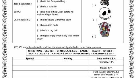 10 Best Nightmare Before Christmas Printable Activities PDF for Free at