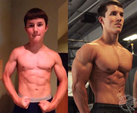 17 årig bodybuilder fra texas begyndte at løfte vægte i en alder af 12 år begyndte at følge