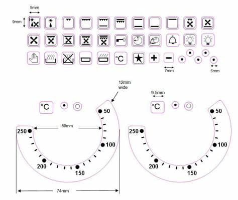 Cooking on high for one hour is about equal to cooking on the low. REPLACEMENT OVEN TEMPERATURE DECALS STICKERS + 48 OVEN ...