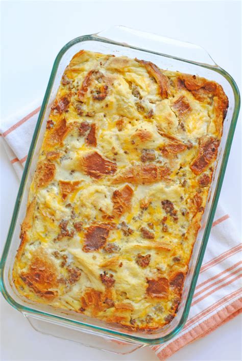Overnight Sausage Egg Casserole Turquoise And Teale
