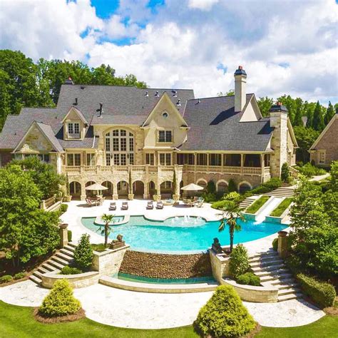 Modern Mansions On Instagram “mega Mansion In Georgia With A Massive