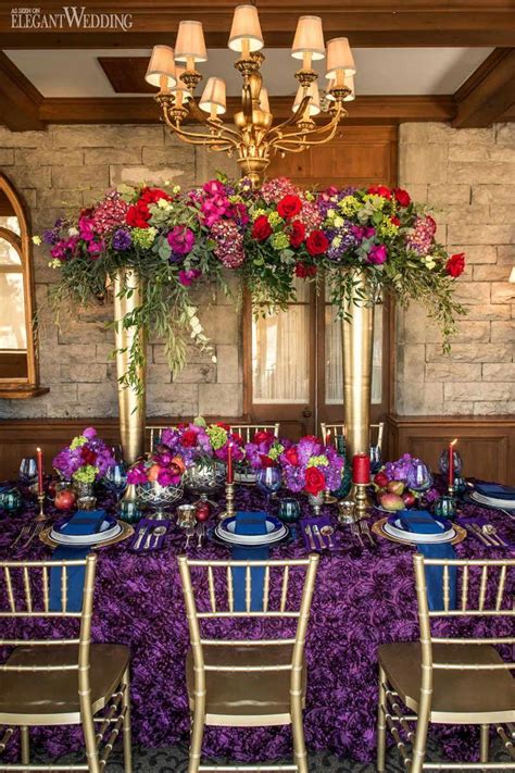 Fall Inspired Regal Wedding Theme Elegantwedding Ca Wedding Table Settings Wedding Table