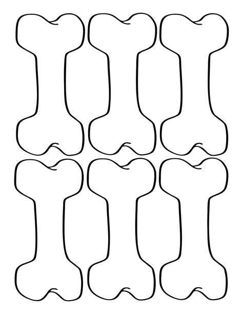 Dog Bone Template Printable Free