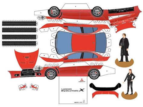 Click This Image To Show The Full Size Version Paper Car Cardboard