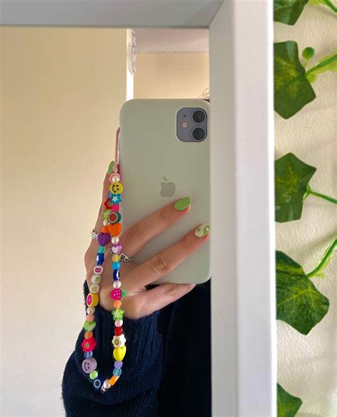 Cute Beaded Y2k Style Phone Chain Charm Strap Colourful Etsy