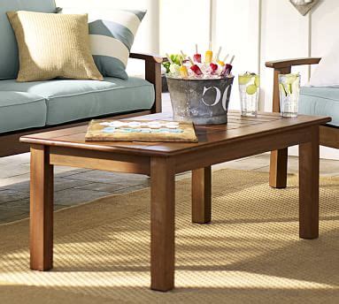We often have people ask us where we find our 4×4. Chatham Coffee Table, Honey | Pottery Barn