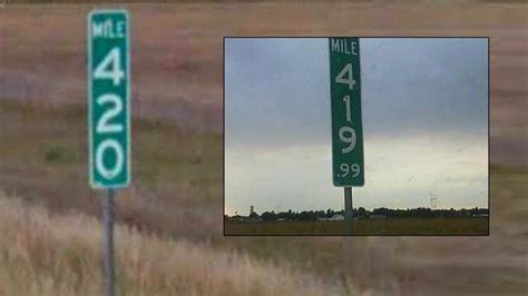 Colorados Response To Habitually Stolen 420 Mile Marker