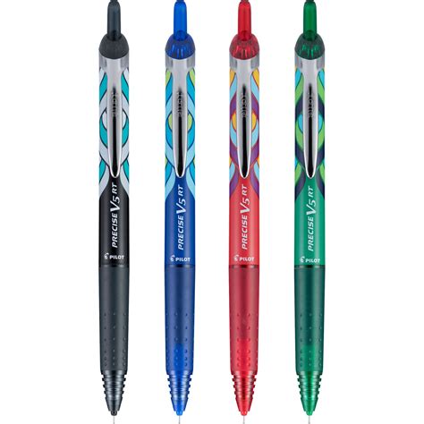 4 Pens Pilot Precise V5 Retractable Purple Pens Single