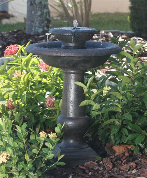 How tall is a copper bath water fountain? Outdoor Fountain: Copper Lotus Cascading Fountain | Bird ...
