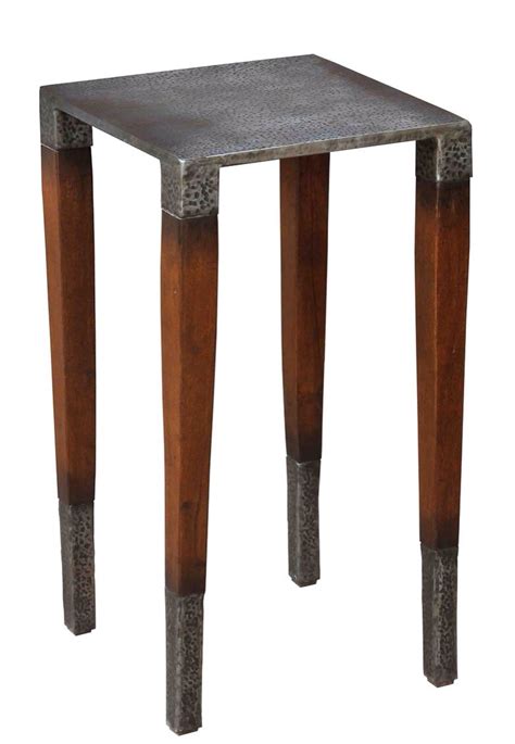 Ifsco industries — the search continued, and led me to another authentic retro company in business since 1946 — ifsco industries, inc. Hammered Metal Table with Square Pencil Legs | Table ...
