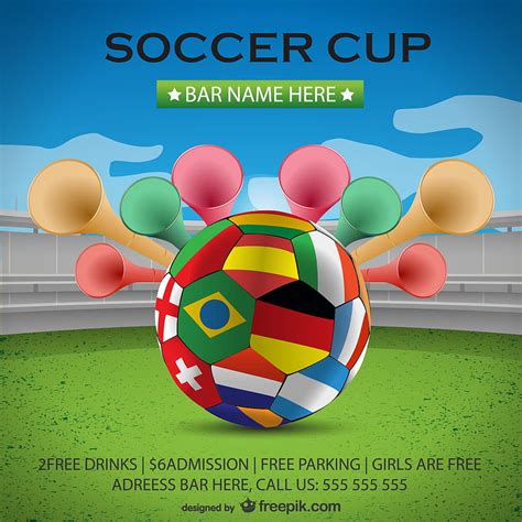 world cup soccer poster background ai vector uidownload