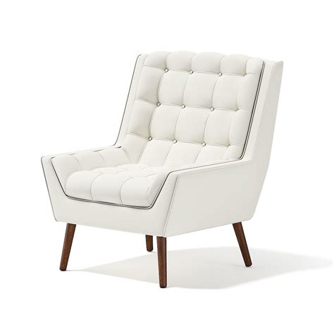 White Fabric Armchair 3d Cgtrader