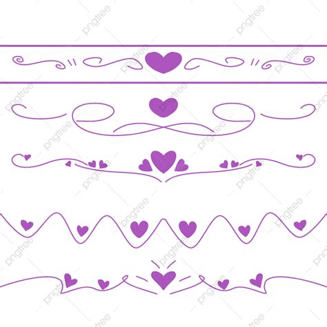 Purple Hearts Hd Transparent Heart Border Purple Heart Border Heart