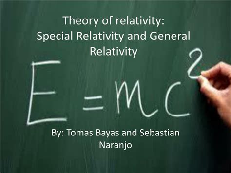 Ppt Theory Of Relativity Special Relativity And General Relativity