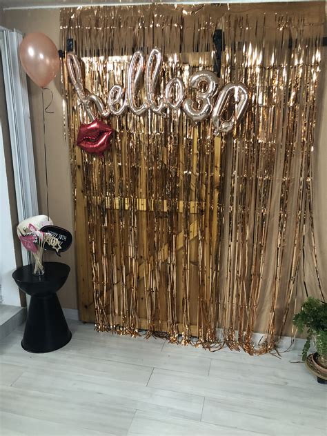 Hello 30 Photo Booth Backdrop 30th Birthday Decorations 30th