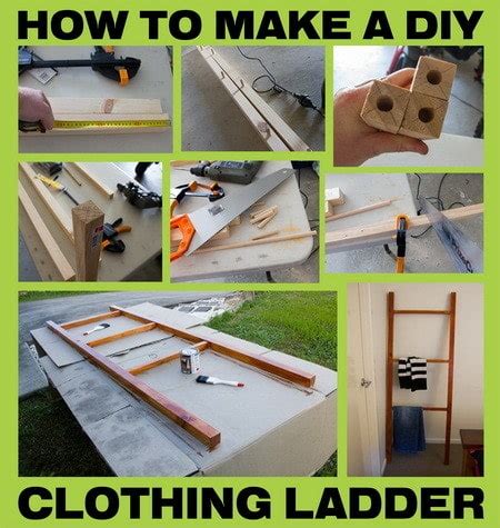 Link to my clamp it jig video. How To Make A DIY Clothing Ladder Rack - Step By Step