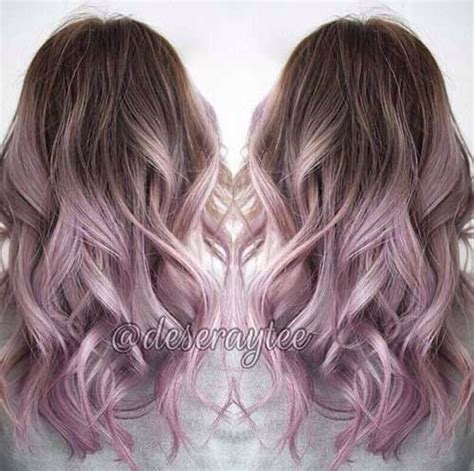 Brunette To Lilac Ombré Hair Pinterest Brunettes And