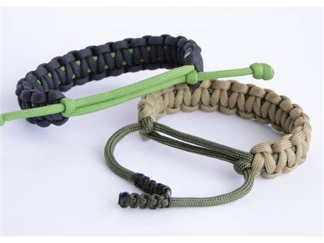 A 5/8″ buckle may look too large. Adjustable Paracord Survival Bracelet- No Buckle.Sliding ...