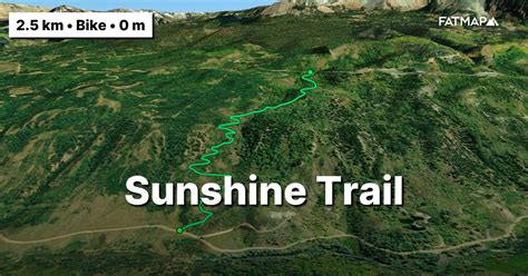 Sunshine Trail Outdoor Map And Guide Fatmap