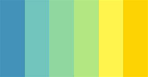 Yellow Blue Gradient Color Scheme Blue