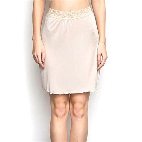 Zylioo 100 Mulberry Silk Knitted Tailored Half Slips Underskirt Breathable And Anti Static