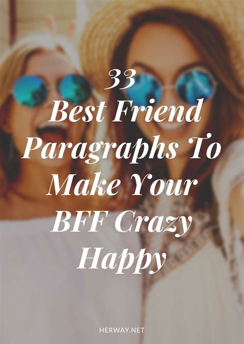 70 Best Friend Paragraphs To Make Your Bff Crazy Happy Best Friend