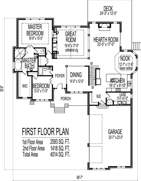 6 Bedroom Floor Plans 2 Story Floorplansclick