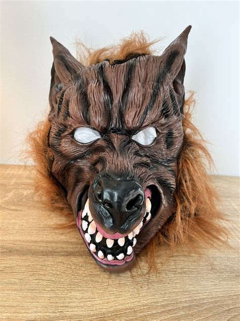 Adult Werewolf Mask Wolf Mask Wolfman Masks Latex Cos Gem