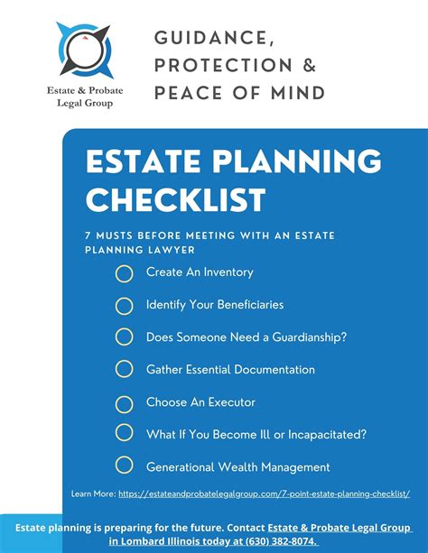 Estate Planning Checklist Printable