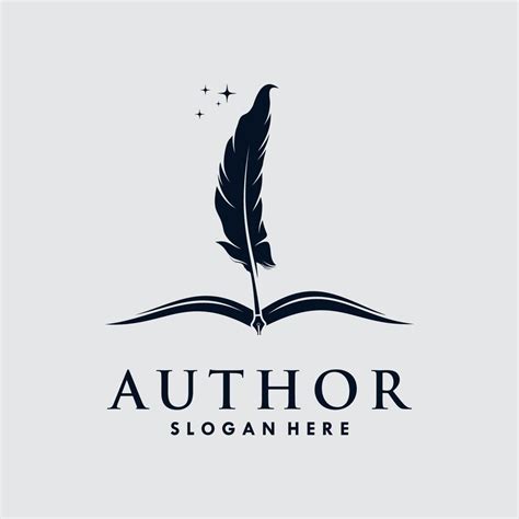 Author Book Pen Icon Logo Design Illustration 11373508 Vector Art At