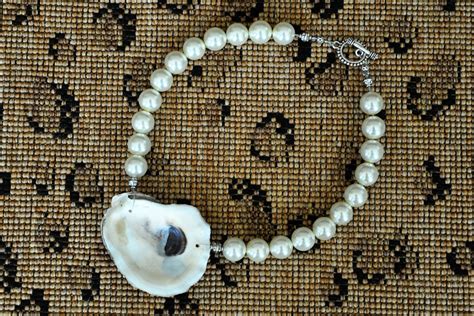 Handmade Oyster Shell Pearl Necklace The Madison By Dixiedelightsblog On Etsy Etsy