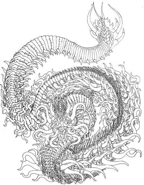 You could also print the picture using the print button above the image. Coloring Pages: Detailed Dragon Coloring Pages MEMES ...