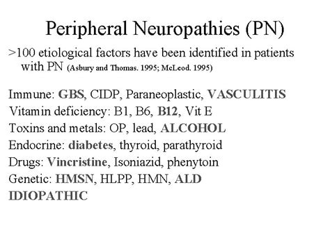 Disorders Of The Peripheral Nervous System Peripheral Nerve