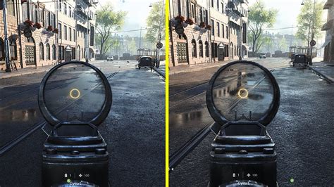 Battlefield V Ray Tracing On Vs Off Frame Rate Test Rotterdam Map