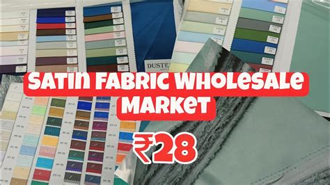 Satin Fabric Wholesale Marketshirt Pant Febric Wholesale Market Surat Youtube