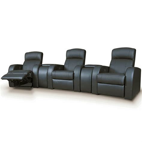 Coaster Cyrus Contemporary Leather Home Theater Upholstered Recliner