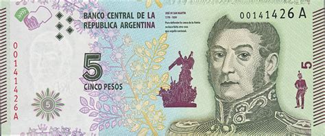 5 Pesos Argentine Numista