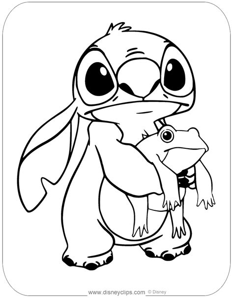 Baby Disney Stitch Coloring Pages Free Stitch Colouring Pages