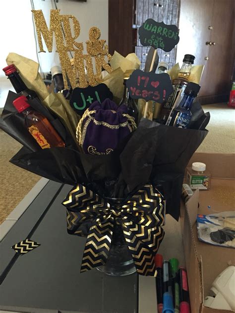 Check spelling or type a new query. Mini bottle bouquet! Wedding anniversary gift for my ...