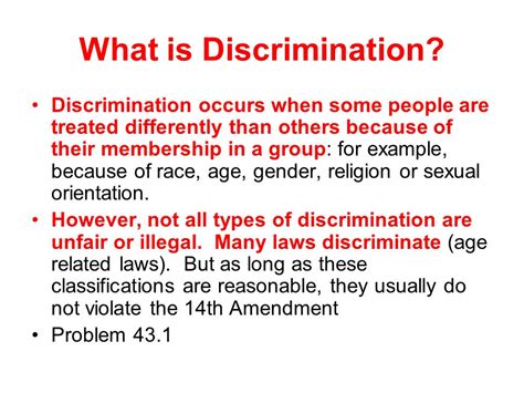 I watch tv and movies, and when i do, i take note of the characters and the race of them, and except for in the tv series, lost, whenever someone is getting persecuted, it is the black man. What is Discrimination: Define, Types & Effects - Eschool