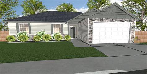 1 Story 1611 Sq Ft 4 Bedroom 2 Bathroom 2 Car Garage Ranch Style Home