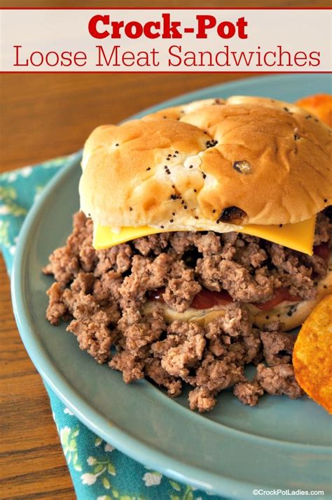 Barbecue ground beef loose sandwiches : Crock-Pot Loose Meat Sandwiches | Recipe | Loose meat ...