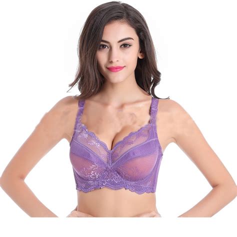 Push Up Bra Sexy G Cup Ultra Thin No Cotton Deep V Embroidery Lace Bras