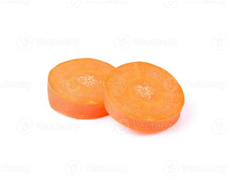 Carrots Slices Isolated On White Background 29247532 Stock Photo At