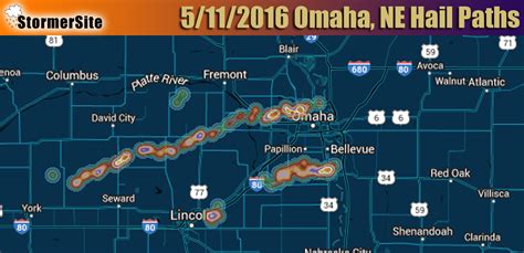Free Hail Maps For Recent Storms With Exact Hail Core Paths