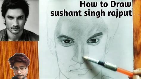 How To Draw Sushant Singh Rajput Step By Step Honeykumarart Youtube