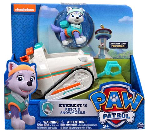 Buy Paw Patrol Basic Vehicle And Pup Everests Rescue Snowmobile At